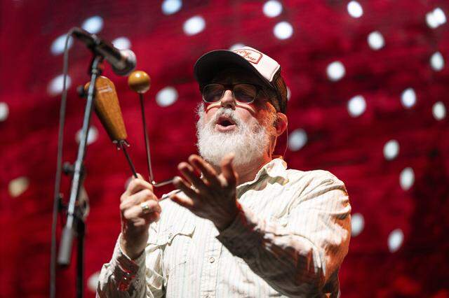 John McCrea of Cake performs with the band during a benefit concert for congressional candidates Mai Vang and Effie Phillips-Staley at Channel 24 in Sacramento on Sunday.